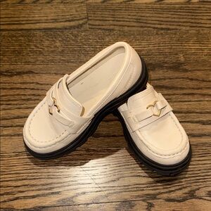 Zara Loafers with Heart Gold Accent